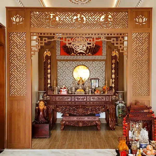 Vách ngăn phòng thờ